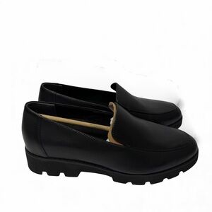 Vionic Classic Black Leather Loafers